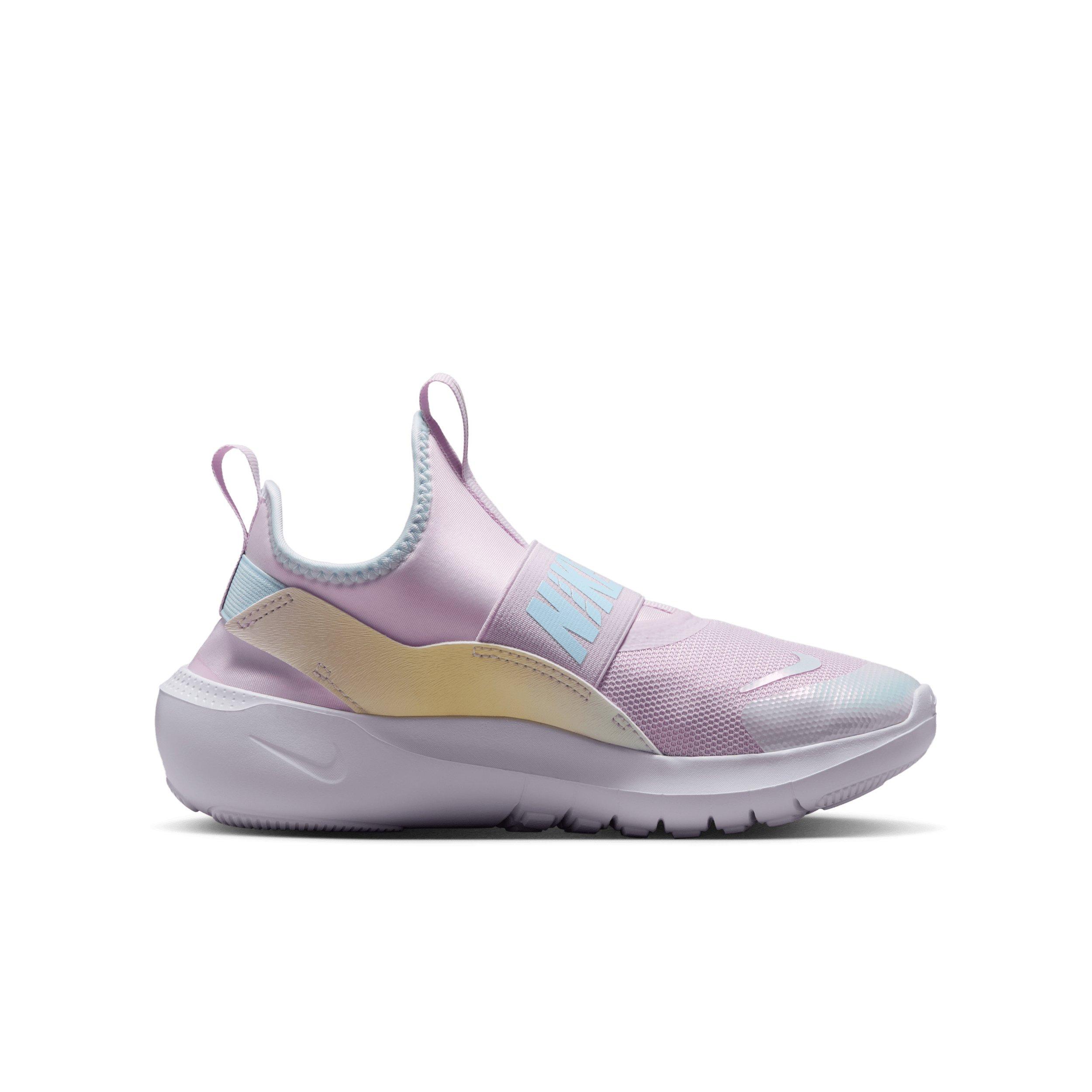 Nike Flex Runner 4 "Bleached Lilac/White/Glacier Blue" Grade School Girls' Running Shoe - LILAC/WHITE/BLUE